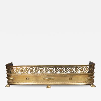 Victorian Brass Fire Fender