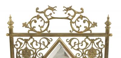 Victorian Brass Fire Screen