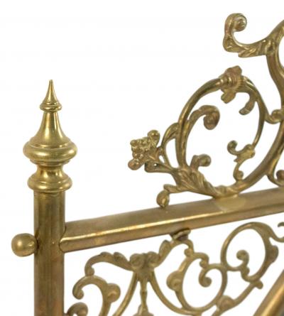 Victorian Brass Fire Screen