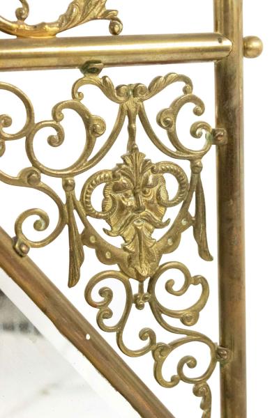 Victorian Brass Fire Screen