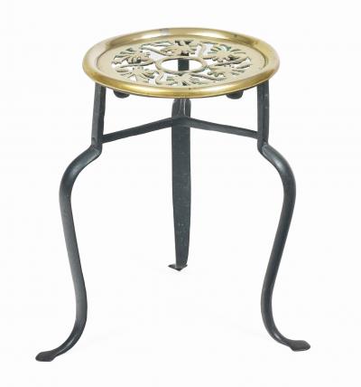 Victorian Brass Round Trivet