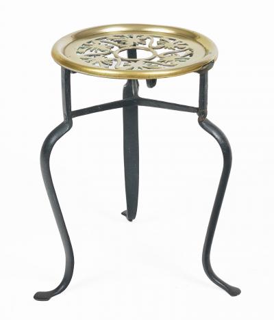 Victorian Brass Round Trivet