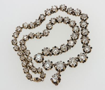 Victorian Cushion Cut Diamond Necklace