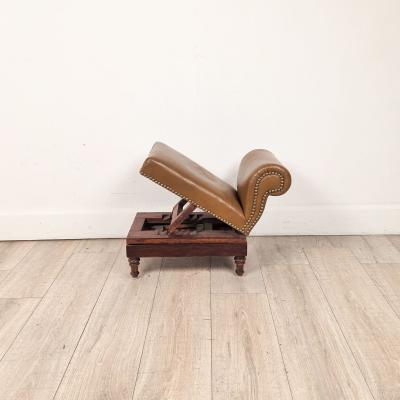 Victorian Edwardian Adjustable Gout Stool