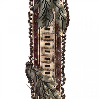 Victorian Embroidered Bell Pull