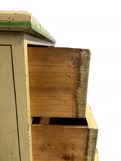 Victorian Faux Bamboo Painted Chest Of Drawers