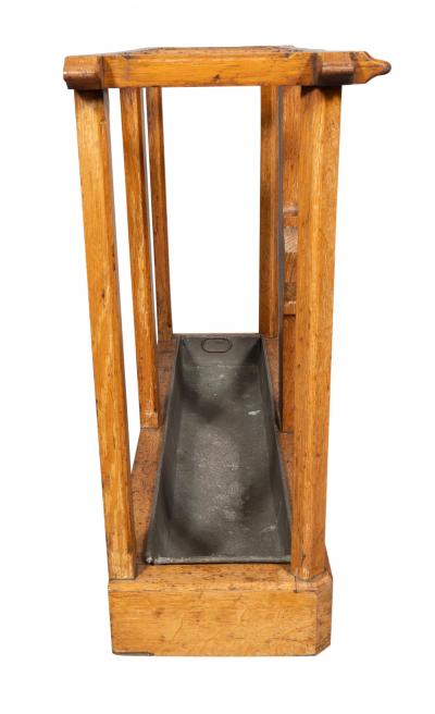 Victorian Gothic Revival Oak Umbrella Stand