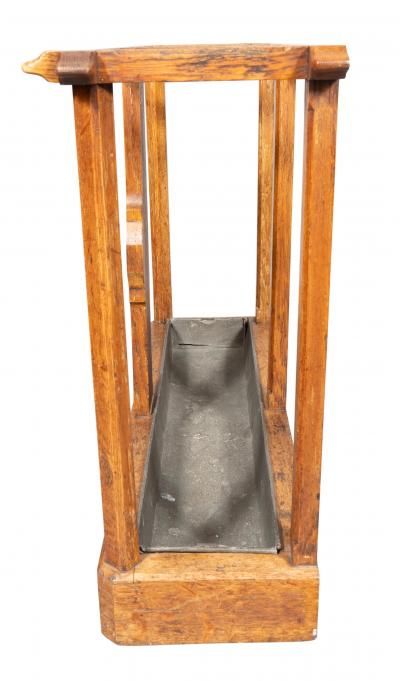 Victorian Gothic Revival Oak Umbrella Stand