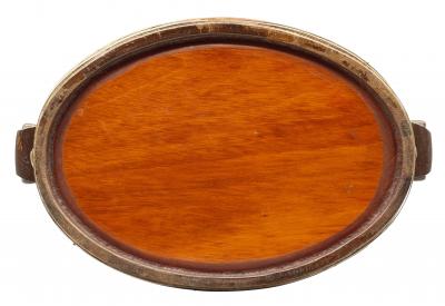 Victorian Mahogany And Brass Tray