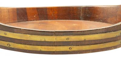 Victorian Mahogany And Brass Tray