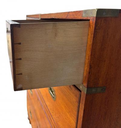 Victorian Mahogany Brass Bound Campaign Chest
