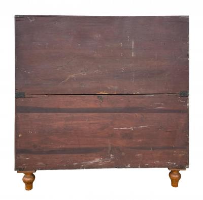 Victorian Mahogany Brass Bound Campaign Chest
