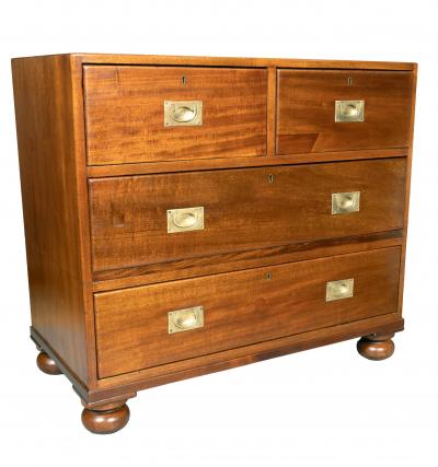 Victorian Mahogany Campaign Chest