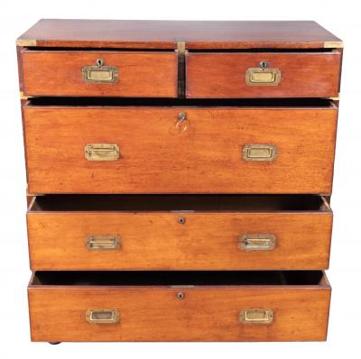 Victorian Mahogany Campaign Chest