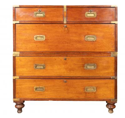 Victorian Mahogany Campaign Chest
