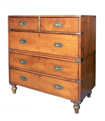 Victorian Mahogany Campaign Chest