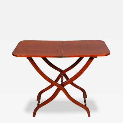 Victorian Mahogany Campaign Map Table