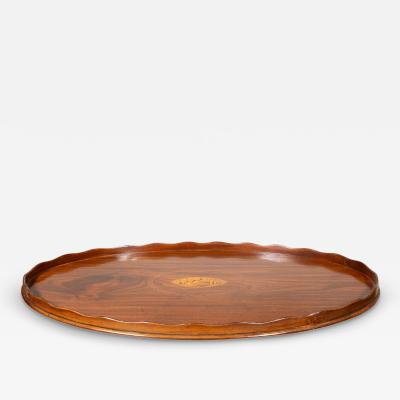 Victorian Mahogany Oval Tray