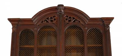 Victorian Mahogany Secretaire Bookcase