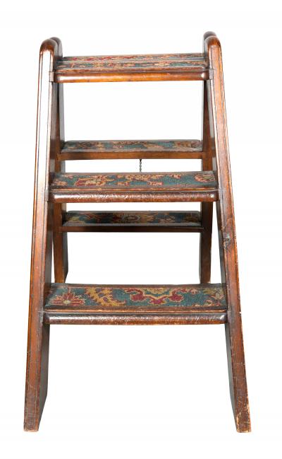 Victorian Mahogany Step Ladder