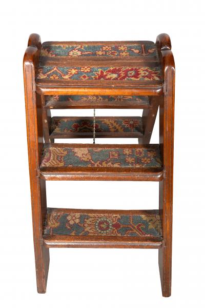 Victorian Mahogany Step Ladder