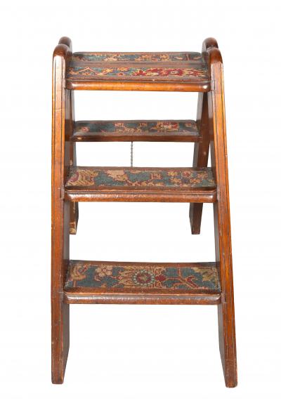 Victorian Mahogany Step Ladder