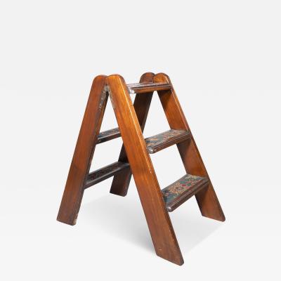 Victorian Mahogany Step Ladder