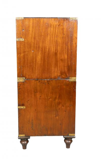Victorian Mahogany and Brass Mounted Campaign Chest