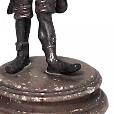Victorian Metal Strutting Man Figure