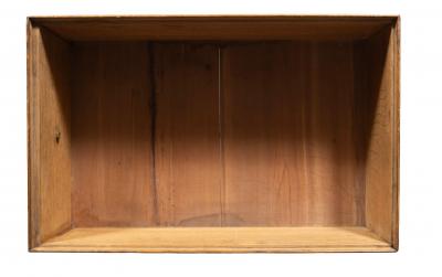 Victorian Oak Campaign Document Box On Brass Base