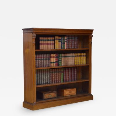 Victorian Oak Open Bookcase