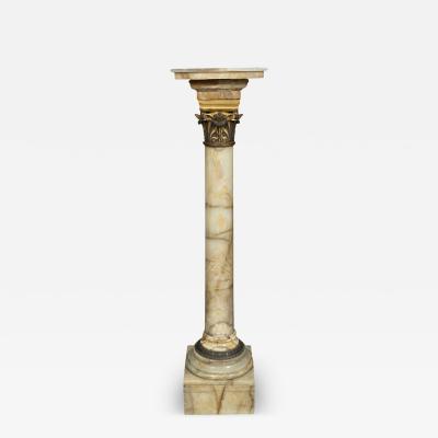 Victorian Onyx and Bronze Mounted Pedestal