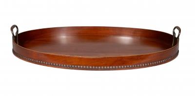 Victorian Oval Mahogany Tray
