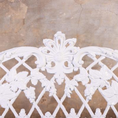Victorian Revival Cast Aluminum Sleigh Form Garden Bench C 1950 