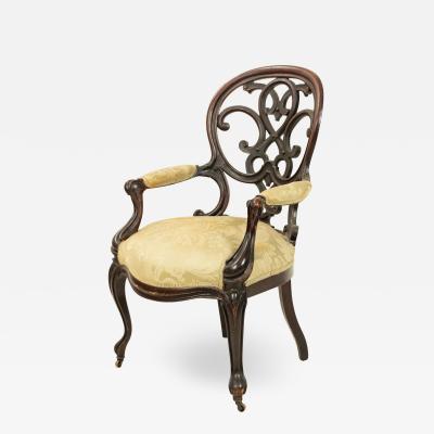 Victorian Rosewood Arm Chair