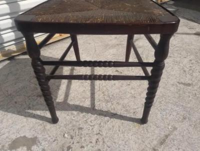 Victorian Rush Bottom Barley Twist Style Side Chair