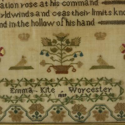 Victorian Sampler 1839 by Emma Kite