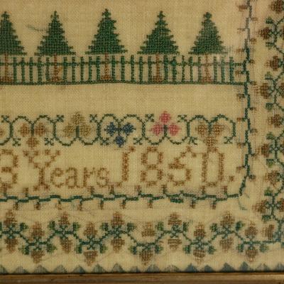 Victorian Sampler 1850 Sarah Roberts Aged 13