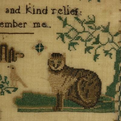 Victorian Sampler 1850 Sarah Roberts Aged 13