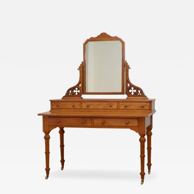 Victorian Satin Birch Dressing Table