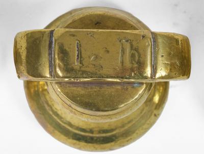 Victorian Set Seven Brass Bell Form Weights