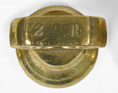 Victorian Set Seven Brass Bell Form Weights