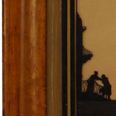 Victorian Silhouette of Coach and Horses
