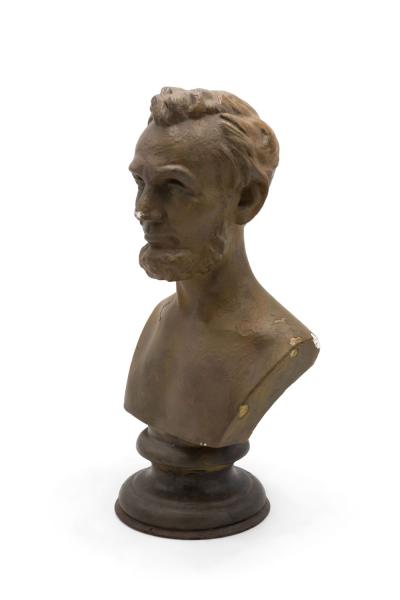 Victorian Small Plaster Lincoln Bust