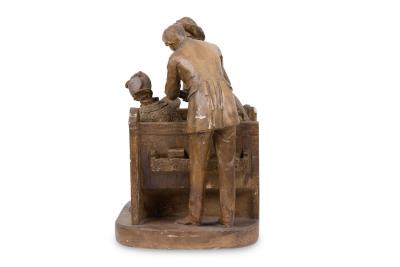 Victorian Terra Cotta Group Figures
