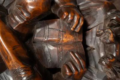 Victorian Walnut Figural Wall Bracket