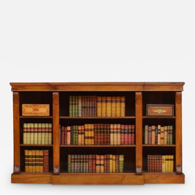 Victorian Walnut Open Bookcase