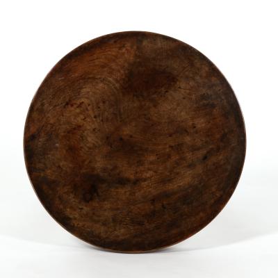 Victorian Walnut Tripod Side Table on Column Base English Circa 1860 