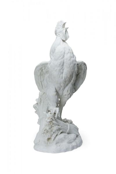 Victorian White Pariam Rooster