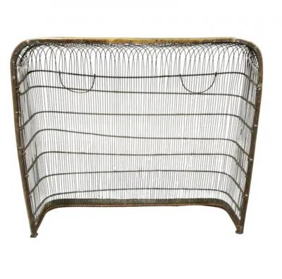 Victorian Wire And Brass Firescreen